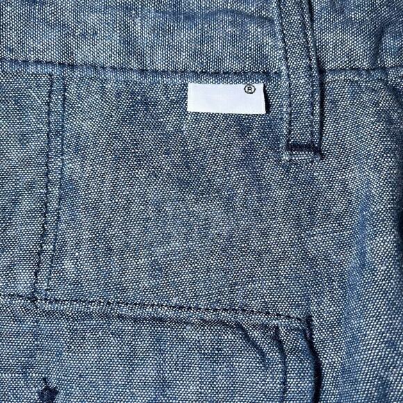 Levi’s Carrier Cargo Shorts Linen Blend Chambray Blue Men’s Size 30 Blank Tag - Picture 7 of 11